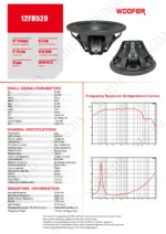 12FH520 SPEAKER 12" LIGHTWEIGHT NEODYMIUM SPEAKER - Image 3